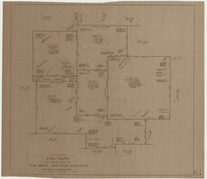 67946, Cass County Working Sketch 43, General Map Collection