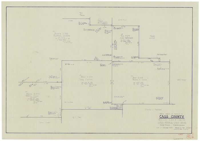67948, Cass County Working Sketch 45, General Map Collection