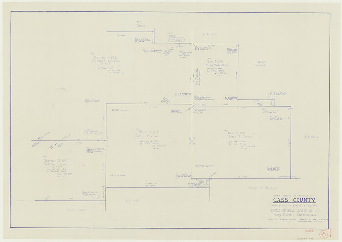 67948, Cass County Working Sketch 45, General Map Collection