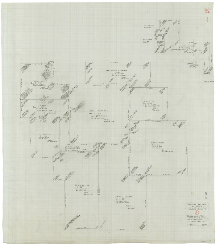 67953, Cass County Working Sketch 50, General Map Collection
