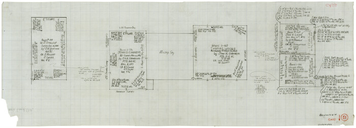 67954, Cass County Working Sketch 51, General Map Collection
