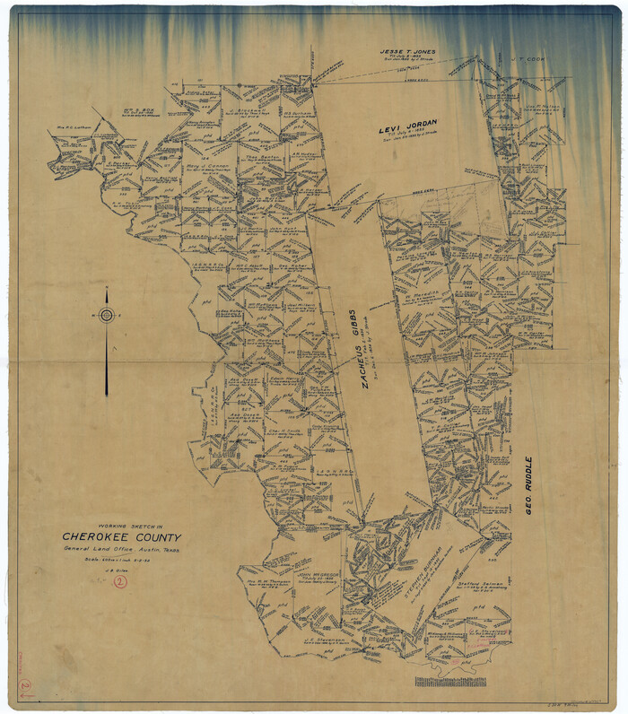 67957, Cherokee County Working Sketch 2, General Map Collection