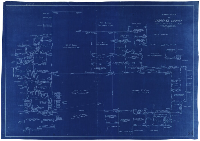 67958, Cherokee County Working Sketch 3, General Map Collection
