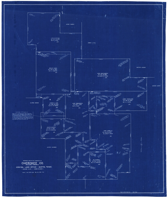 67961, Cherokee County Working Sketch 6, General Map Collection
