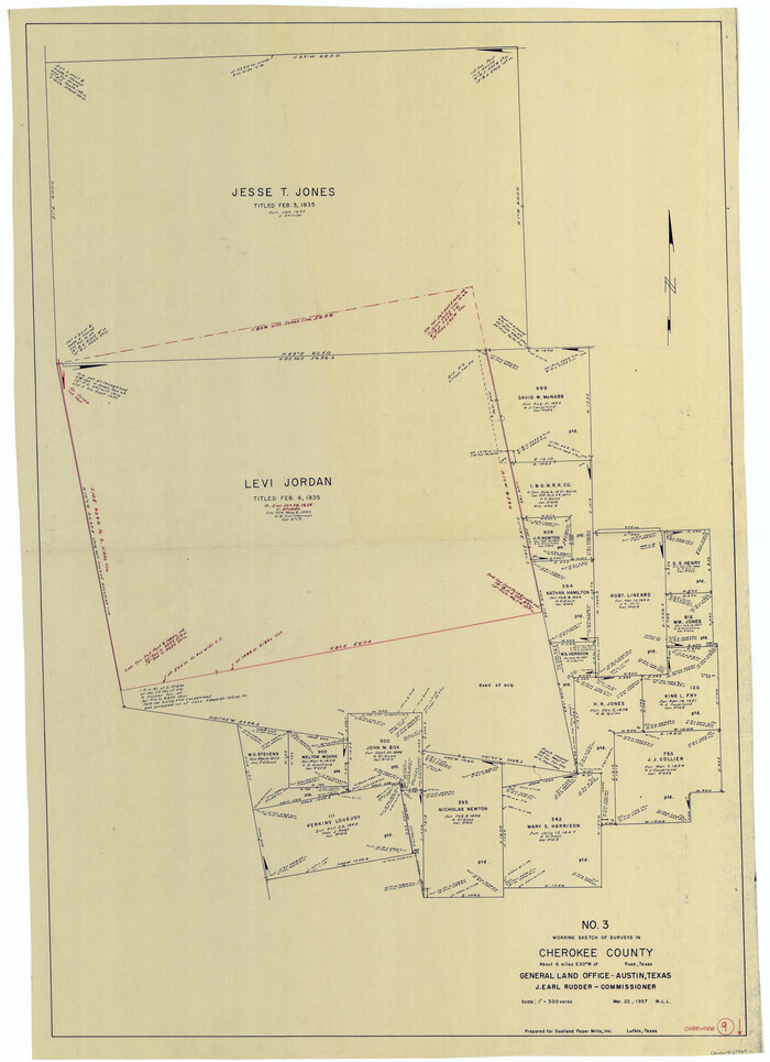 67964, Cherokee County Working Sketch 9, General Map Collection