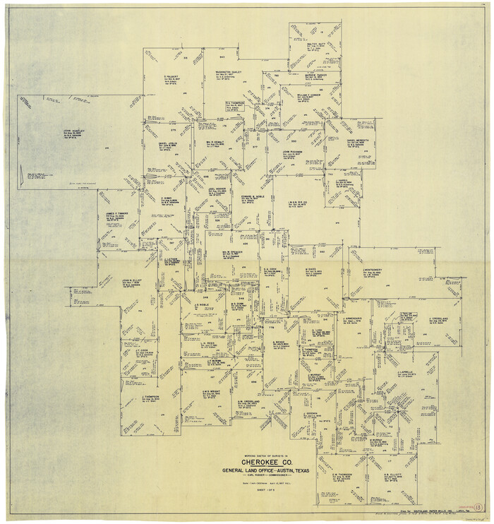 67968, Cherokee County Working Sketch 13, General Map Collection
