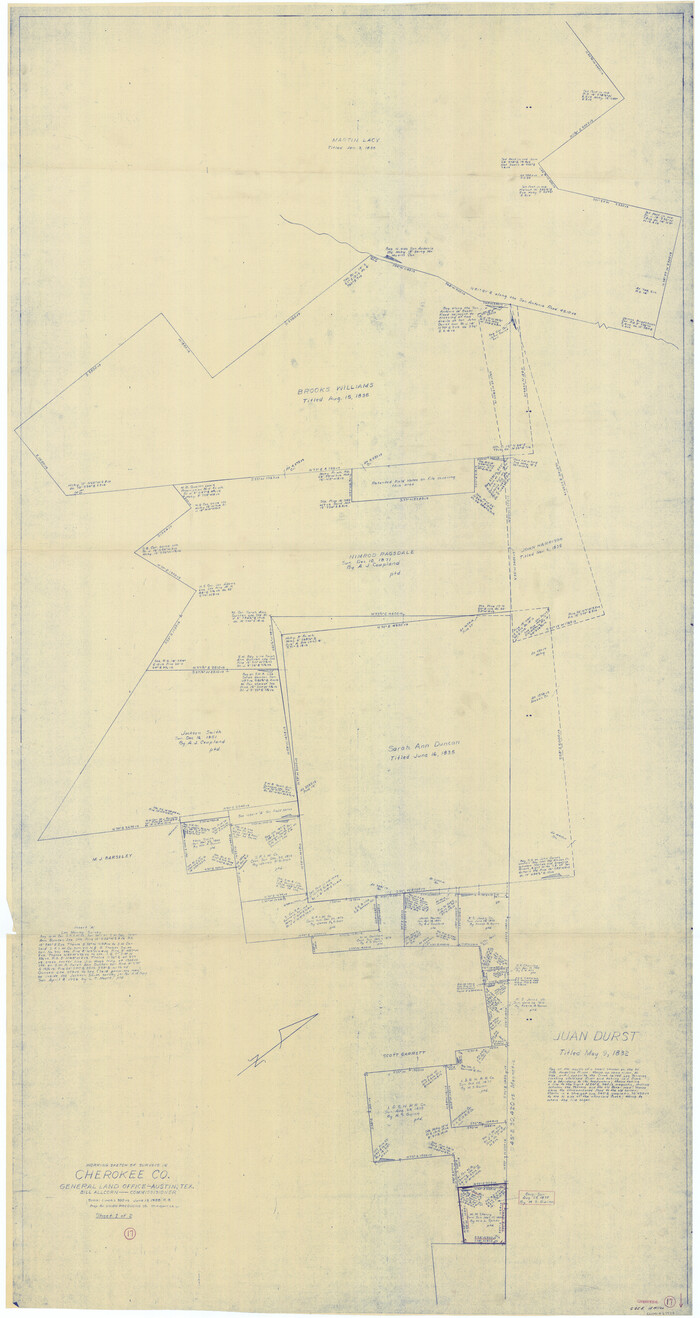 67972, Cherokee County Working Sketch 17, General Map Collection