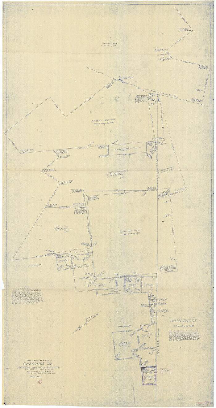 67972, Cherokee County Working Sketch 17, General Map Collection
