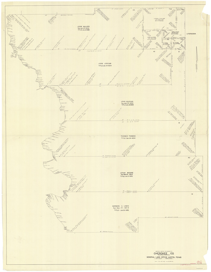 67974, Cherokee County Working Sketch 19, General Map Collection
