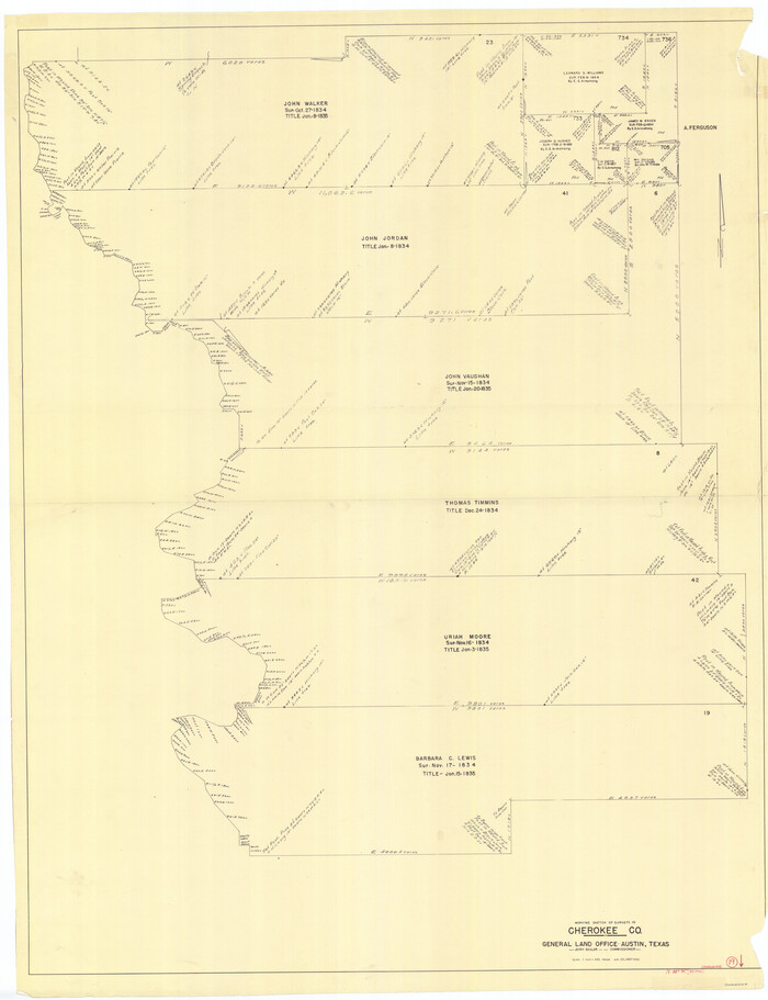 67974, Cherokee County Working Sketch 19, General Map Collection