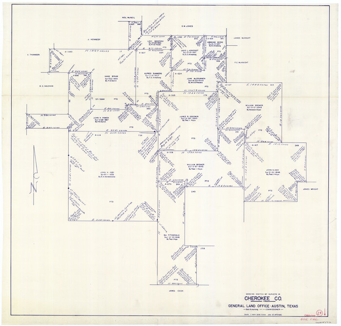 67979, Cherokee County Working Sketch 24, General Map Collection
