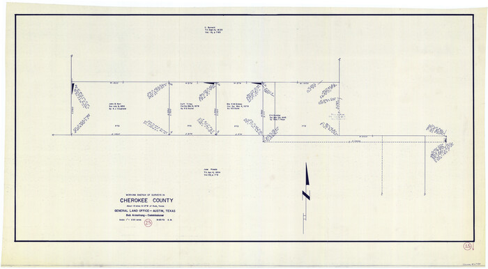 67980, Cherokee County Working Sketch 25, General Map Collection