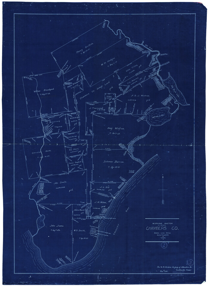 67985, Chambers County Working Sketch 2, General Map Collection
