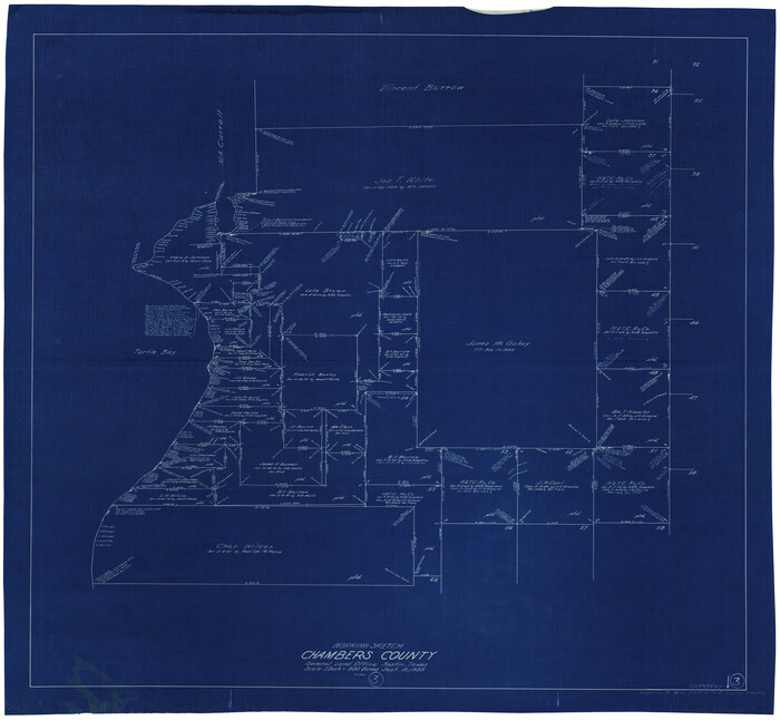 67986, Chambers County Working Sketch 3, General Map Collection
