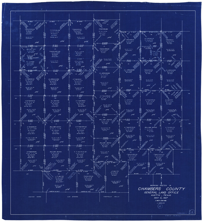 67987, Chambers County Working Sketch 4, General Map Collection

