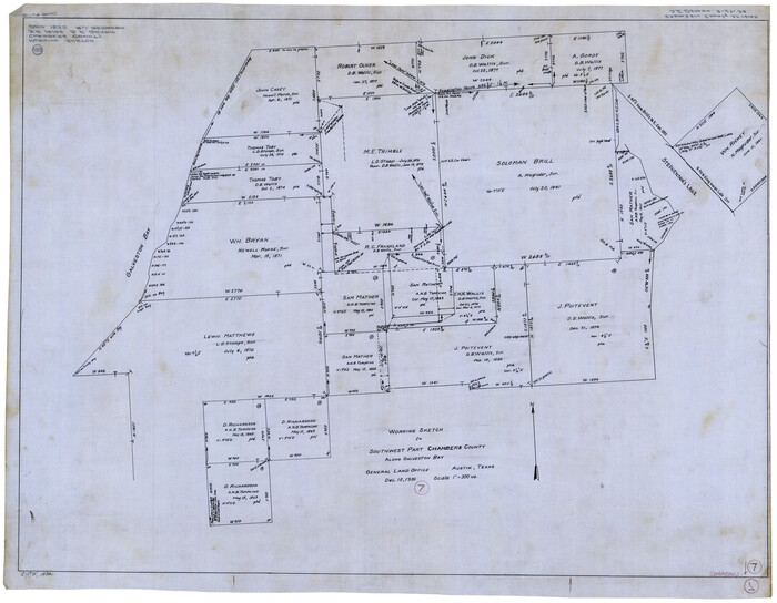 67990, Chambers County Working Sketch 7, General Map Collection
