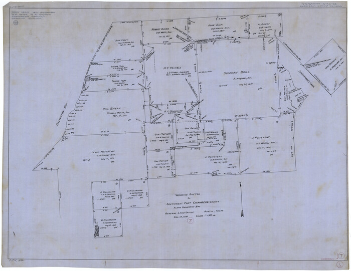 67990, Chambers County Working Sketch 7, General Map Collection
