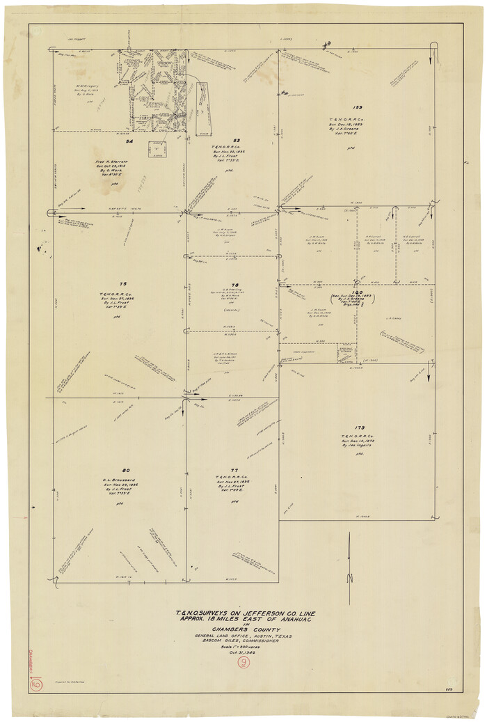67992, Chambers County Working Sketch 9, General Map Collection
