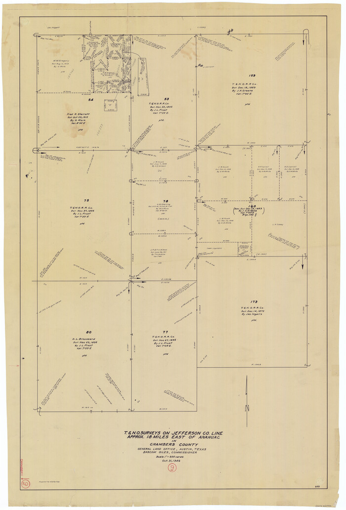 67992, Chambers County Working Sketch 9, General Map Collection