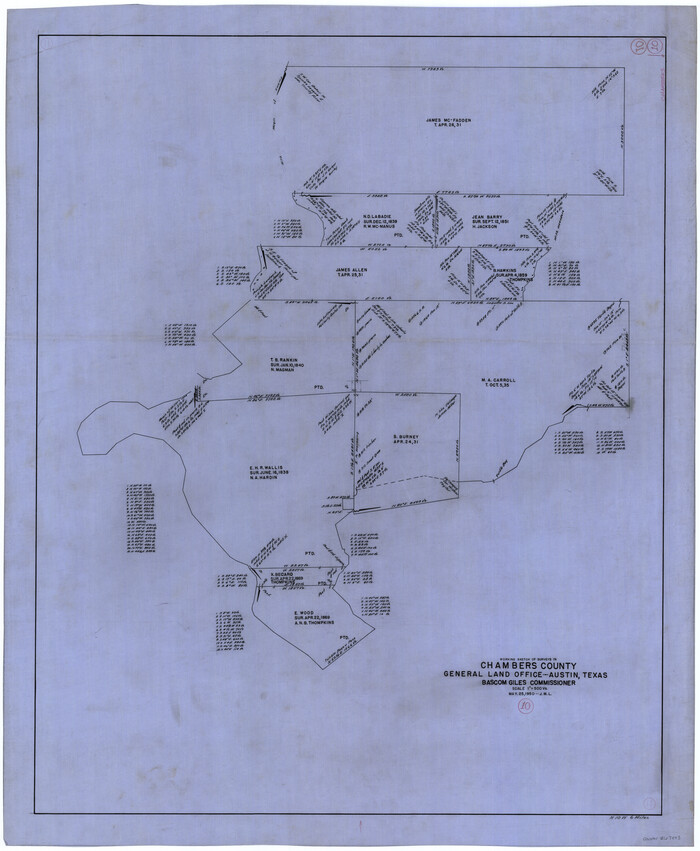 67993, Chambers County Working Sketch 10, General Map Collection