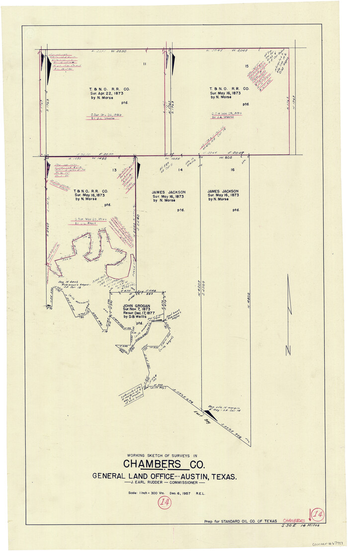 67997, Chambers County Working Sketch 14, General Map Collection
