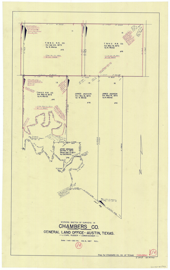 67997, Chambers County Working Sketch 14, General Map Collection