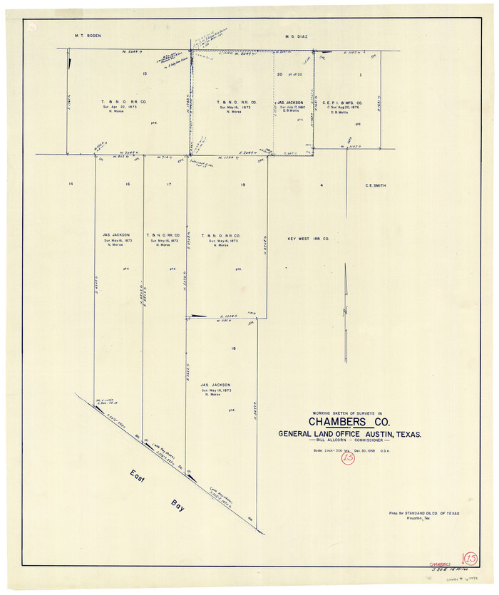 67998, Chambers County Working Sketch 15, General Map Collection
