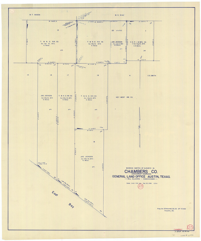 67998, Chambers County Working Sketch 15, General Map Collection
