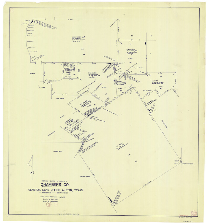 67999, Chambers County Working Sketch 16, General Map Collection
