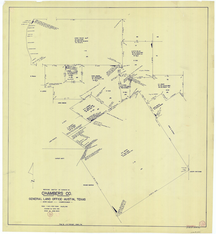 67999, Chambers County Working Sketch 16, General Map Collection
