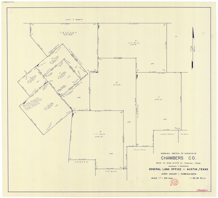 68002, Chambers County Working Sketch 19, General Map Collection