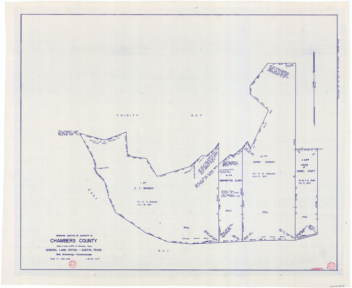 68005, Chambers County Working Sketch 22, General Map Collection