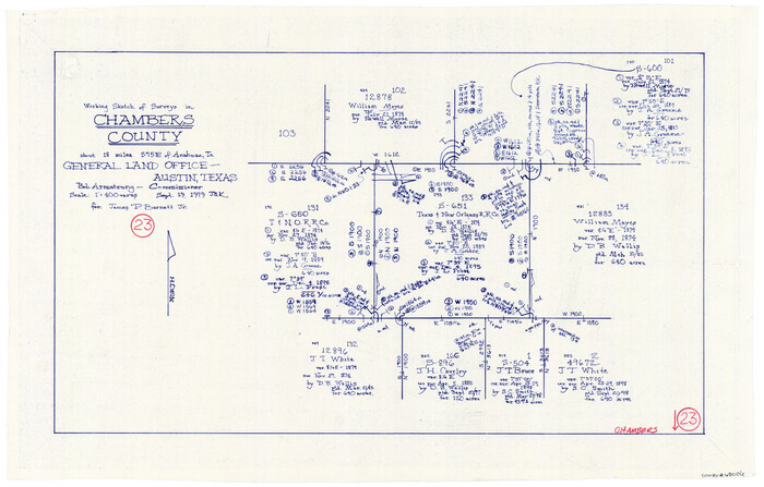 68006, Chambers County Working Sketch 23, General Map Collection

