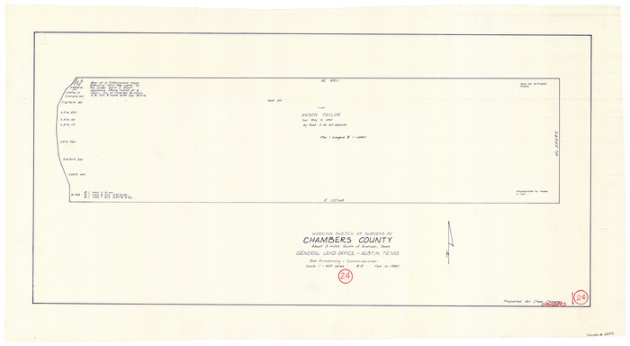 68007, Chambers County Working Sketch 24, General Map Collection
