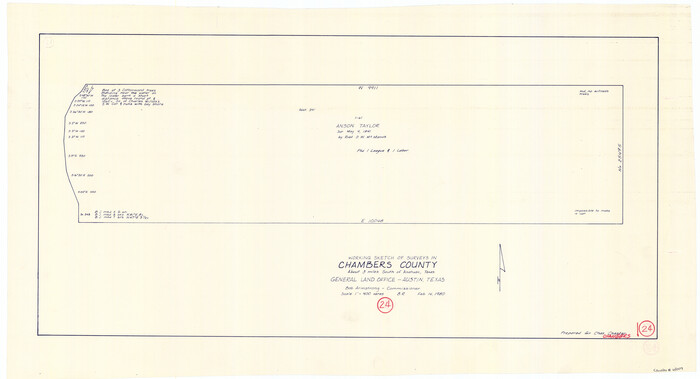 68007, Chambers County Working Sketch 24, General Map Collection
