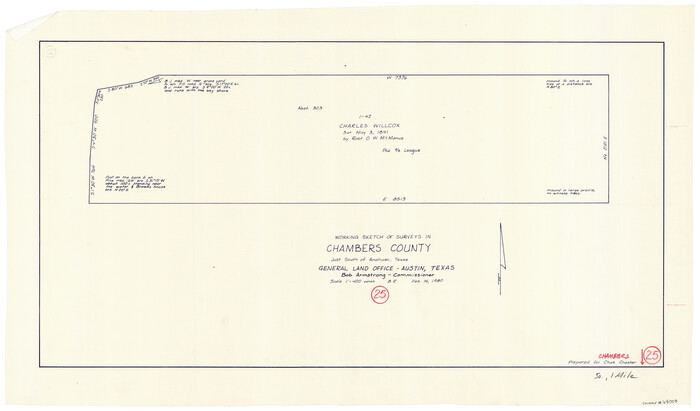 68008, Chambers County Working Sketch 25, General Map Collection
