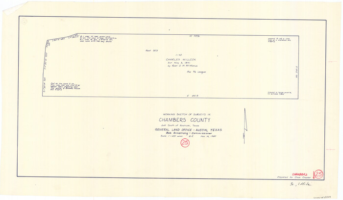 68008, Chambers County Working Sketch 25, General Map Collection