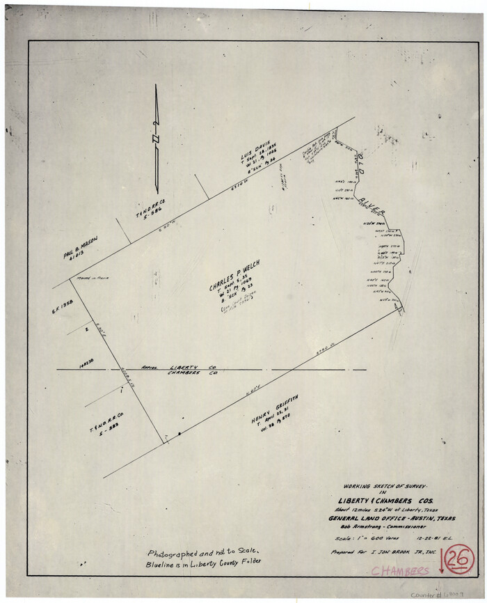 68009, Chambers County Working Sketch 26, General Map Collection