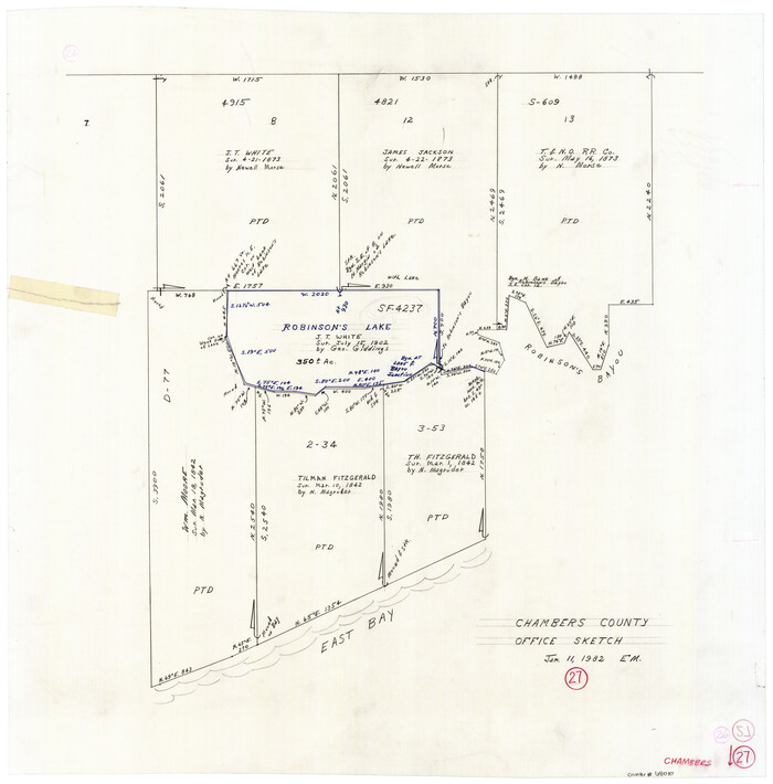 68010, Chambers County Working Sketch 27, General Map Collection
