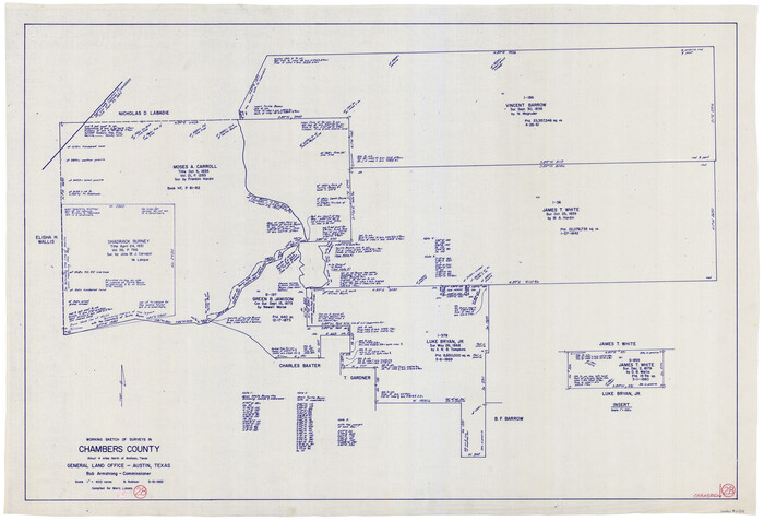 68011, Chambers County Working Sketch 28, General Map Collection
