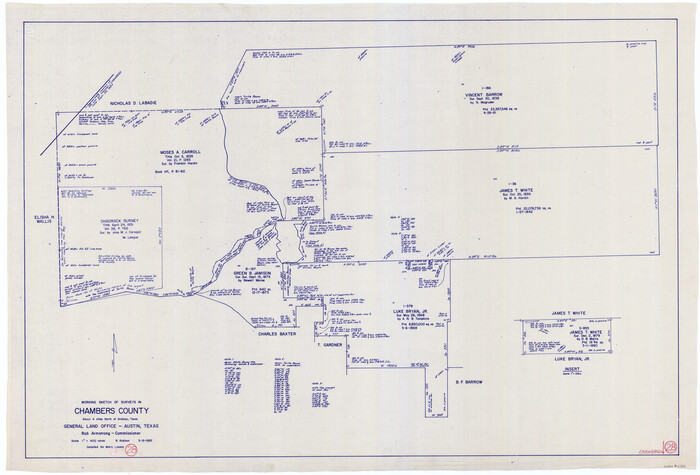 68011, Chambers County Working Sketch 28, General Map Collection