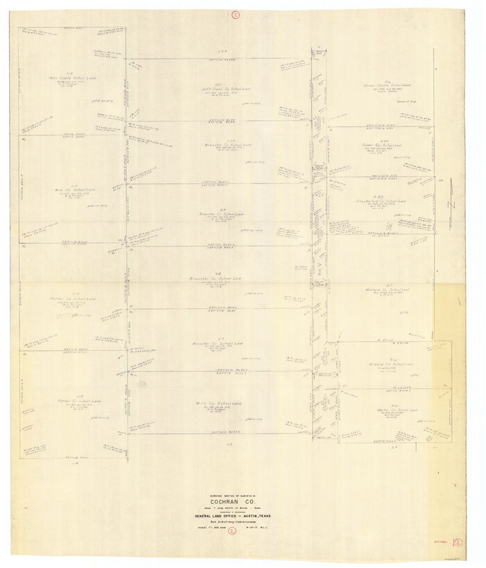 68013, Cochran County Working Sketch 2, General Map Collection