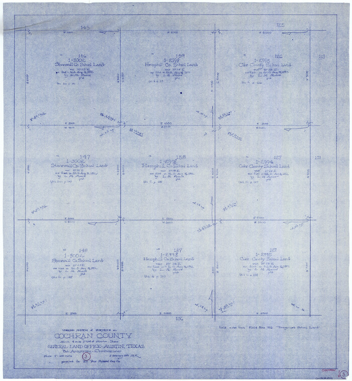 68014, Cochran County Working Sketch 3, General Map Collection
