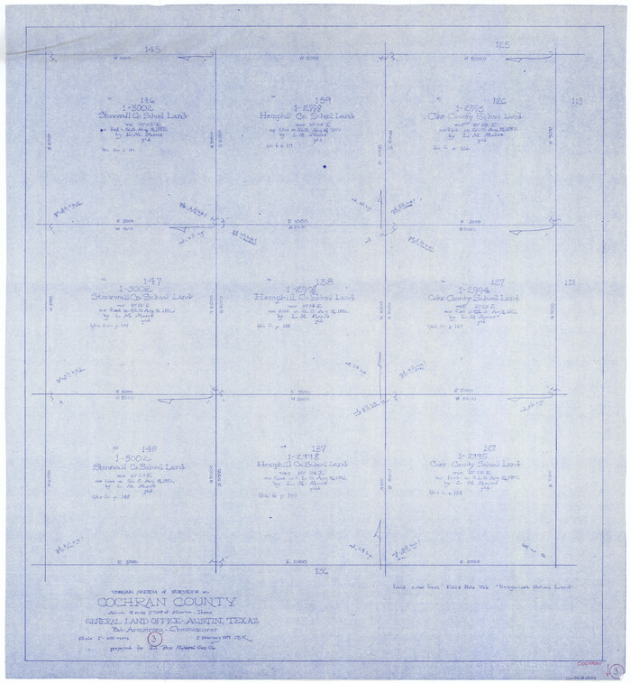 68014, Cochran County Working Sketch 3, General Map Collection