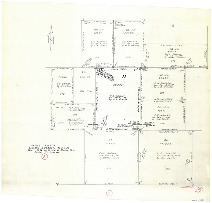 68016, Cochran County Working Sketch 5, General Map Collection