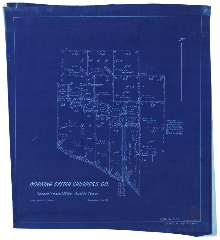68017, Childress County Working Sketch 1, General Map Collection

