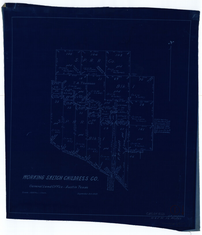 68017, Childress County Working Sketch 1, General Map Collection