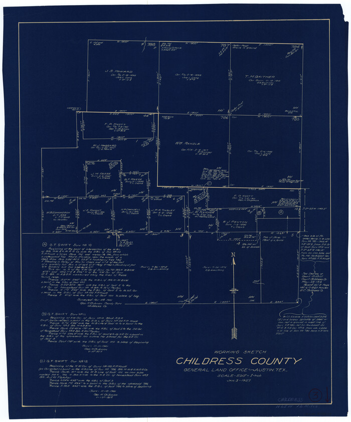 68019, Childress County Working Sketch 3, General Map Collection