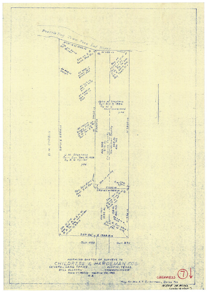 68023, Childress County Working Sketch 7, General Map Collection
