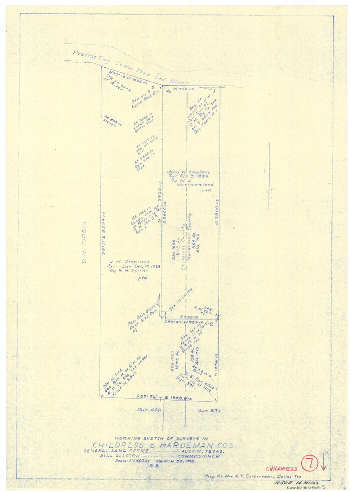 68023, Childress County Working Sketch 7, General Map Collection